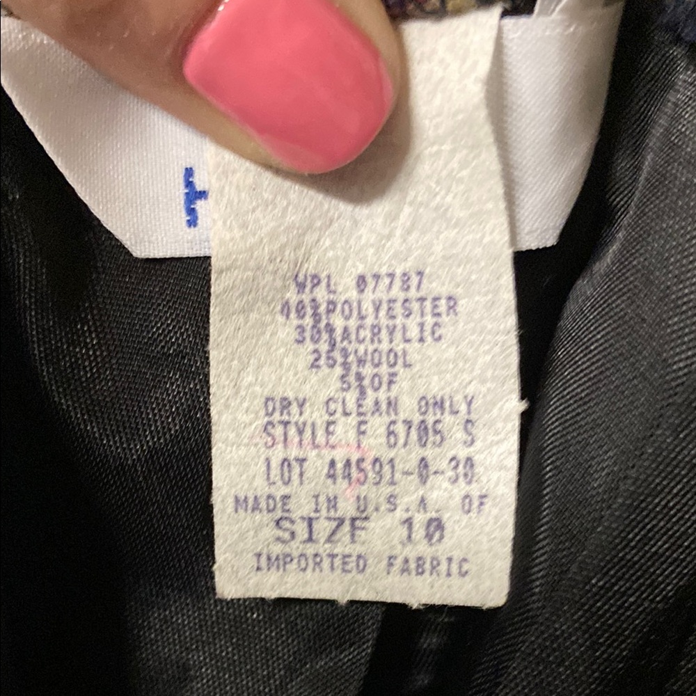 ISAAC HAZAN Vintage Wool Blend Midi Pencil Skirt - Picture 8 of 11